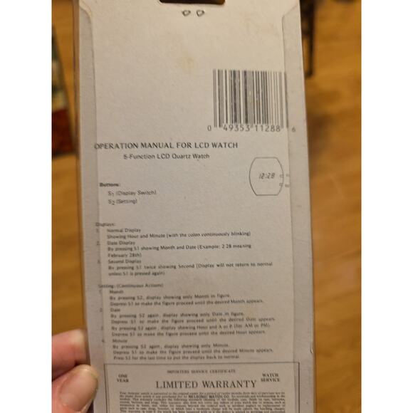 Vintage 1988 California Raisins Wrist Watch LCD NIP Nelsonic 5 Function - Picture 4 of 5